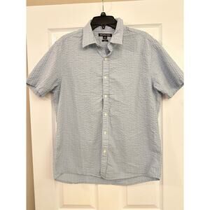 Michael Kors Men’s 100% Cotton Textured Slim Fit Button Up Shirt Sz XL